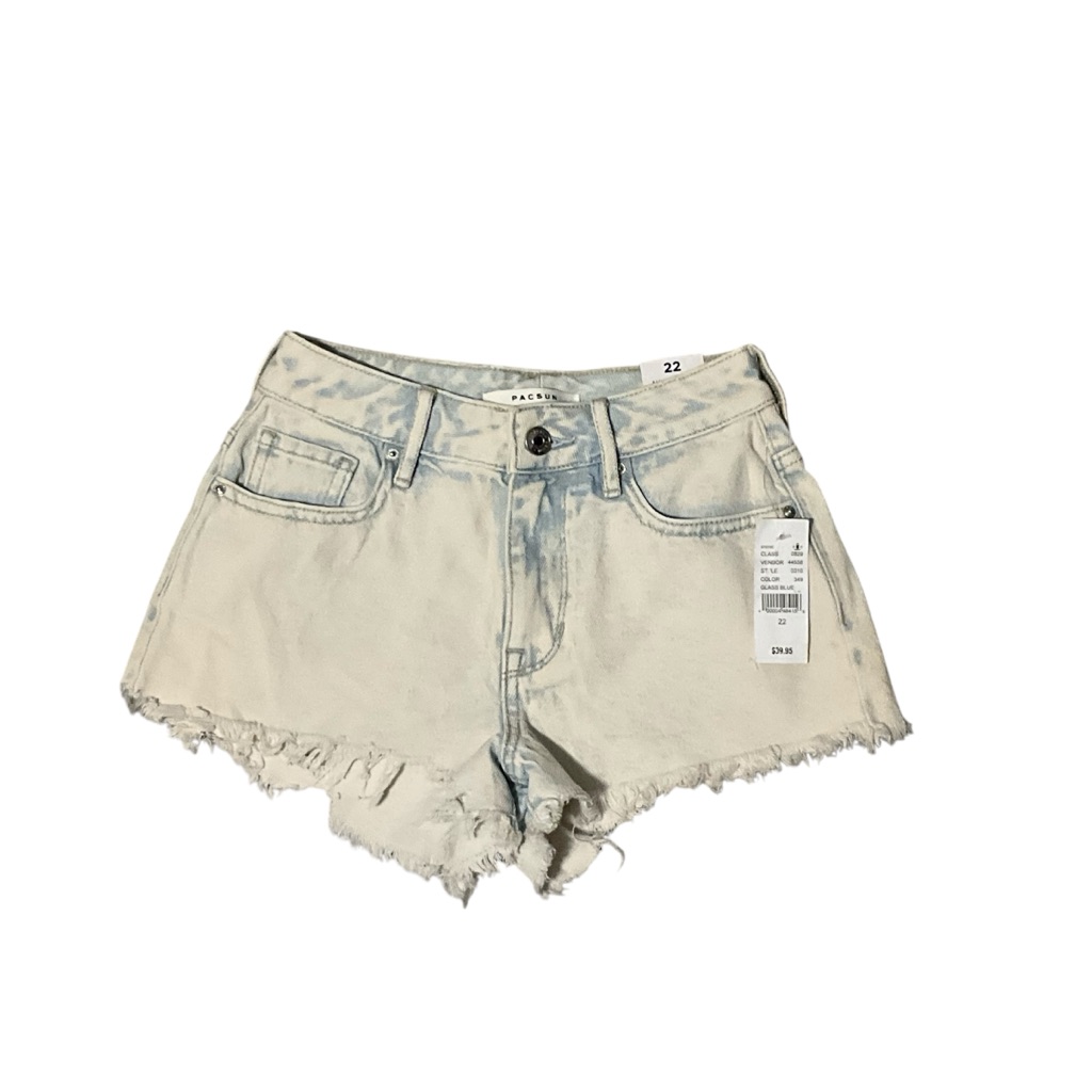 Nwt Pacsun Size 22” Light Wash High Rise Festival 100% Cotton Shorts